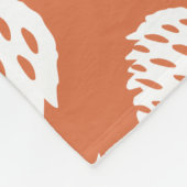 Blad & Dennenappel  Fleece Deken (Hoek)