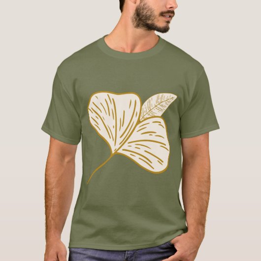 Blad | Donkerdonker basisproduct T-shirt (Voorkant)