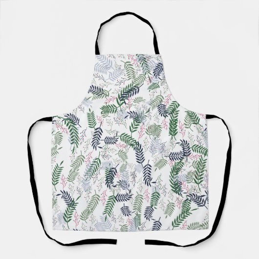 Blad en Bloem Bloemen Schort (Voorkant)