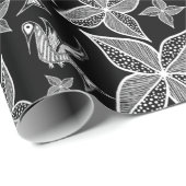 Blad- en strijkpapier voor handschoenen (zwart) cadeaupapier (Rol Hoek)