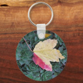 Blad en vetplanten Sleutelhanger met Weave Pattern (Voorkant)