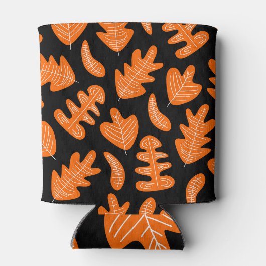  blad exotische Planten patroon Blikjeskoeler (Achterkant)