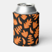  blad exotische Planten patroon Blikjeskoeler (Blikje Achterkant)