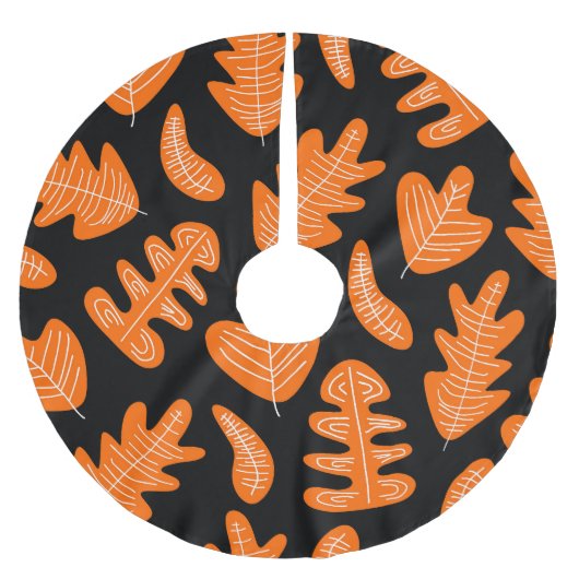  blad exotische Planten patroon Kerstboom Rok (Voorkant)