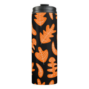  blad exotische Planten patroon Thermosbeker