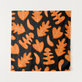  blad exotische Planten patroon Wandkleed (Voorkant)