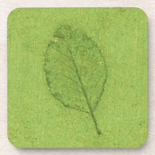 Blad Fossiel Bier Onderzetter (Voorkant)