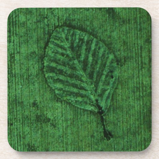 Blad Fossiel Bier Onderzetter (Voorkant)