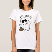 Blad Gebeurd door Funny Ghost Pun T-shirt (Voorkant)