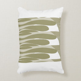 Blad & gebogen abstract accent kussen