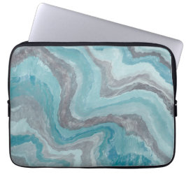 Blad & gebogen abstract laptop sleeve