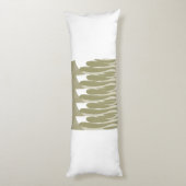 Blad & gebogen abstract lichaamskussen (Achterkant (Verticaal))