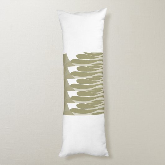 Blad & gebogen abstract lichaamskussen