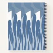 Blad & gebogen abstract notitieboek (Achterkant)