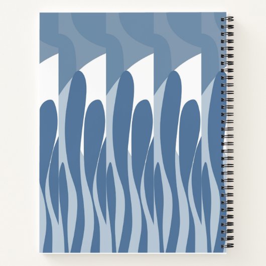 Blad & Gebogen abstract Notitieboek (Achterkant)