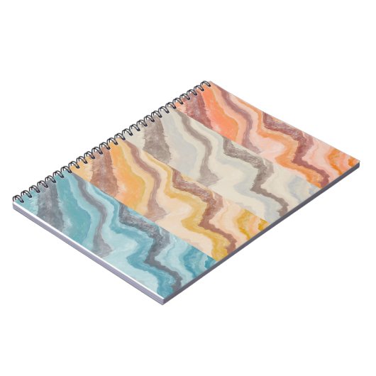 Blad & Gebogen abstract Notitieboek (Linkerzijde)