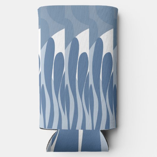 Blad & gebogen abstract seltzer blikjeskoeler (Achterkant)