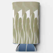 Blad & gebogen abstract seltzer blikjeskoeler (Voorkant)