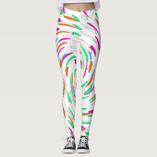 Blad gedrukte Leggings