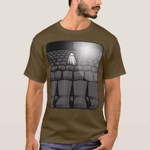 Blad Ghost Haunted Movie Theater Sad Spooky Theat T-shirt