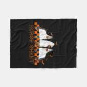 Blad Halloween Ghost Horse Pumpkin Kostuum Boo Fleece Deken (Voorkant (Horizontaal))