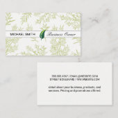 Blad Illustratie | Jeneverbes Takken Visitekaartje (Voorkant / Achterkant)