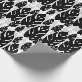 Blad Illustratie Patroon Ontwerp Cadeaupapier (Hoek)