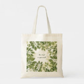 Blad in Jezelf Boodschappentas Tote Bag (Achterkant)