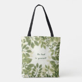 Blad in Jezelf Boodschappentas Tote Bag (Achterkant)