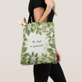 Blad in Jezelf Boodschappentas Tote Bag