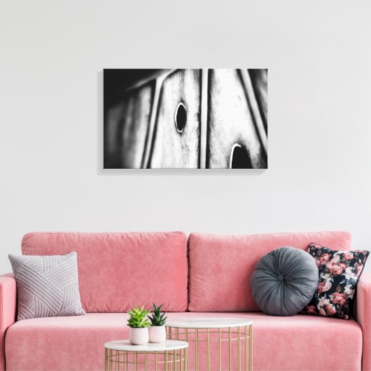 blad is thuis canvas afdruk (Insitu (Woonkamer))