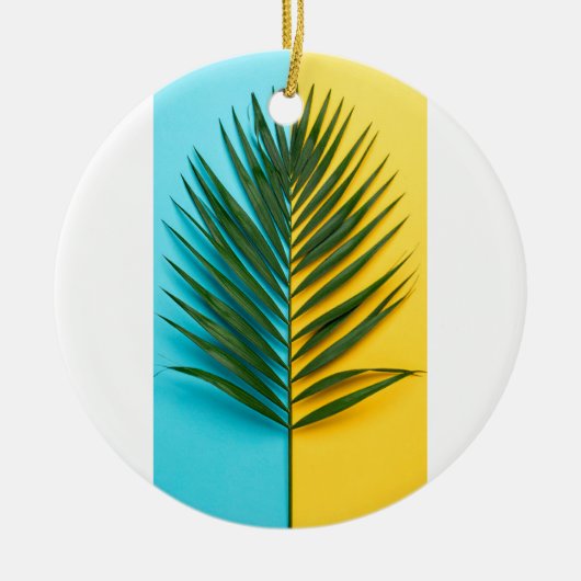 blad keramisch ornament (Voorkant)