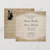 Blad Klassieke muziek thema Weddenschap Kaart (Voorkant / Achterkant)