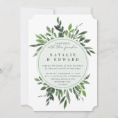  blad lijst bruiloft uitnodiging. kaart (Voorkant)