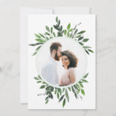  blad lijst foto bruiloft uitnodiging. kaart (Achterkant)