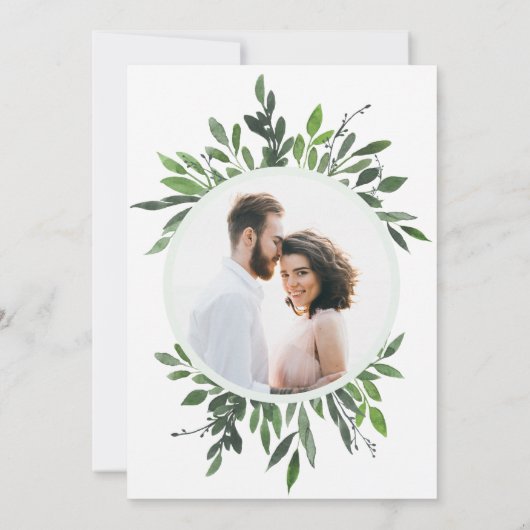  blad lijst foto bruiloft uitnodiging. kaart (Achterkant)