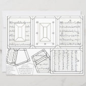 Blad Lijst Ornament afdrukbaar 2x3 Foto (Voorkant)