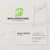 Blad Logo | Financiën  Visitekaartje (Voorkant / Achterkant)