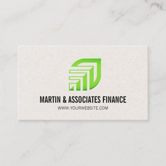 Blad Logo | Financiën  Visitekaartje (Voorkant)