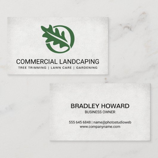 Blad Logo Visitekaartje (Voorkant / Achterkant)