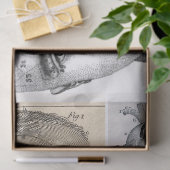 Blad met Junk Journal Anatomy Elements Tissuepapier (Geschenk)