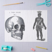 Blad met Junk Journal Anatomy Elements Tissuepapier (Craft)