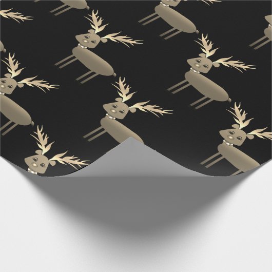 Blad met zwart en gouddroog kerstpapier voor kerst cadeaupapier (Hoek)