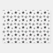 Blad met zwart en wit ompakken, ingesteld #2 inpakpapier vel (Voorkant)