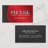 BLAD METAAL VISITEKAARTJE WERKNEMER (Voorkant / Achterkant)