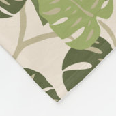 Blad Monstera van de Hanger van de klip het Fleece Deken (Hoek)
