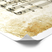  blad Music Autumn Leaf Art Poster (Hoek)