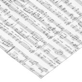 Blad Music Black en White Pattern Korte Tafelloper (Hoek)