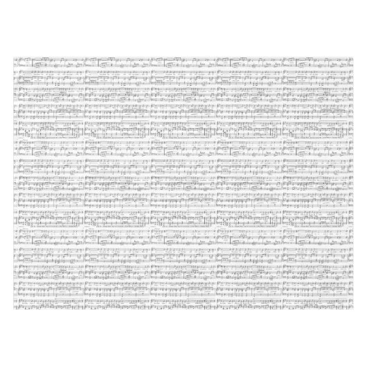 Blad Music Black en White Pattern Tafelkleed (Voorkant (Horizontaal))