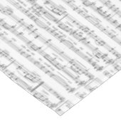 Blad Music Black en White Pattern Tafelkleed (Gekanteld)